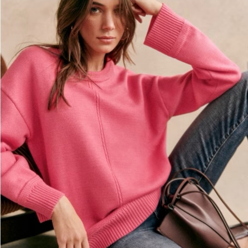 Sezane Bastien Merino Wool Sweater